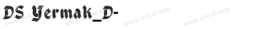 DS Yermak_D字体转换